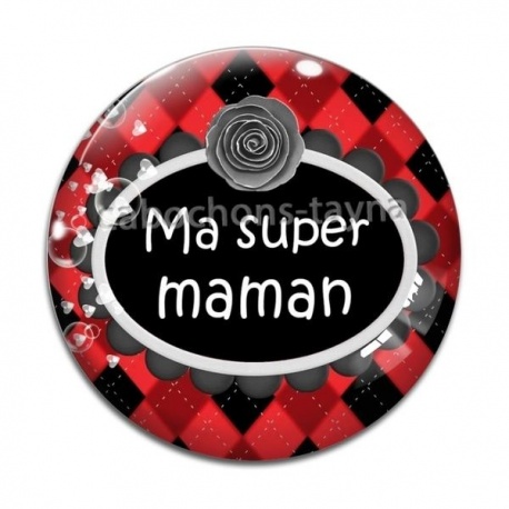 Cabochon Verre - super maman