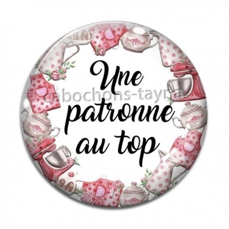 Cabochon Verre - patronne formidable