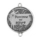 Connecteur Cabochon Argent - patronne qui assure