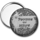 Miroir de poche - patronne qui assure