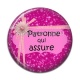 Cabochon Résine - patronne qui assure