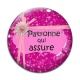 Cabochon Verre - patronne qui assure
