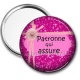 Miroir de poche - patronne qui assure