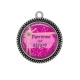 Pendentif Cabochon Argent - patronne qui assure
