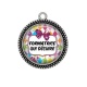 Pendentif Cabochon Argent - formatrice qui déchire