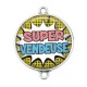Connecteur Cabochon Argent - super vendeuse