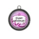 Pendentif Cabochon Argent - super vendeuse
