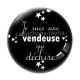 Cabochon Verre - je suis une vendeuse qui déchire