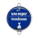 Connecteur Cabochon Argent - une super vendeuse