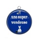 Pendentif Cabochon Argent - une super vendeuse