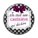 Cabochon Résine - je suis une cantinière qui déchire