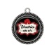 Pendentif Cabochon Argent - directrice en or