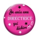 Cabochon Verre - je suis une directrice qui déchire