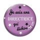 Cabochon Verre - je suis une directrice qui déchire