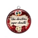 Pendentif Cabochon Argent - une directrice super chouette