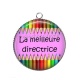 Pendentif Cabochon Argent - la meilleure directrice