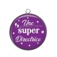 Pendentif Cabochon Argent - une super directrice