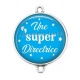 Connecteur Cabochon Argent - une super directrice