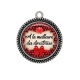 Pendentif Cabochon Argent - a la meilleure des directrices