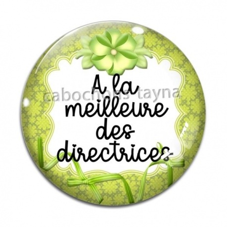 Cabochon Verre - a la meilleure des directrices