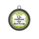 Pendentif Cabochon Argent - a la meilleure des directrices