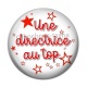 Cabochon Résine - une directrice au top