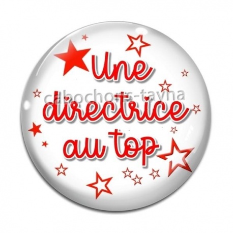Cabochon Verre - une directrice au top