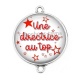 Connecteur Cabochon Argent - une directrice au top