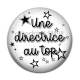 Cabochon Résine - une directrice au top