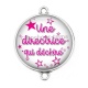Connecteur Cabochon Argent - une directrice qui déchire