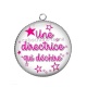 Pendentif Cabochon Argent - une directrice qui déchire