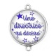 Connecteur Cabochon Argent - une directrice qui déchire