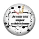 Cabochon Résine - je suis une super esthéticienne 