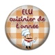 Cabochon Résine - élu cuisinier de l'année
