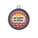 Pendentif Cabochon Argent - une fleuriste qui déchire