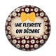Cabochon Résine -  une fleuriste qui déchire