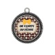 Pendentif Cabochon Argent -  une fleuriste qui déchire