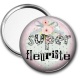 Miroir de poche - super fleuriste