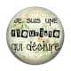 Cabochon Résine -  une fleuriste qui déchire