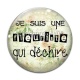 Cabochon Verre -  une fleuriste qui déchire