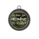 Pendentif Cabochon Argent -  une fleuriste qui déchire