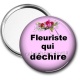 Miroir de poche -  une fleuriste qui déchire