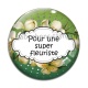 Cabochon Verre - super fleuriste