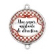 Connecteur Cabochon Argent - une supper assistante de direction