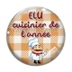 Cabochon Verre - élu cuisinier de l'année
