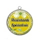 Pendentif Cabochon Argent - assistante spécialisée