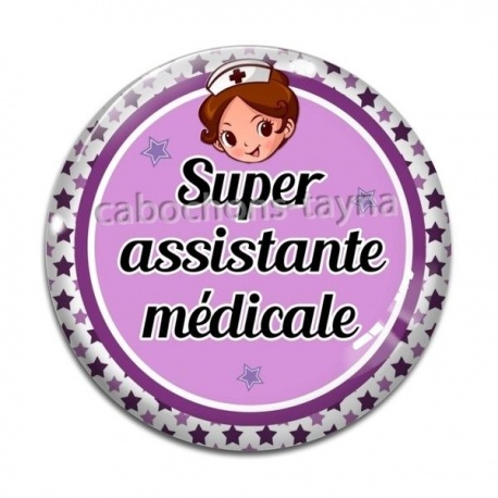 Cabochon Verre - super assistante médicale