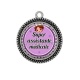 Pendentif Cabochon Argent - super assistante médicale