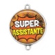 Connecteur Cabochon Argent - super assistante