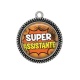 Pendentif Cabochon Argent - super assistante